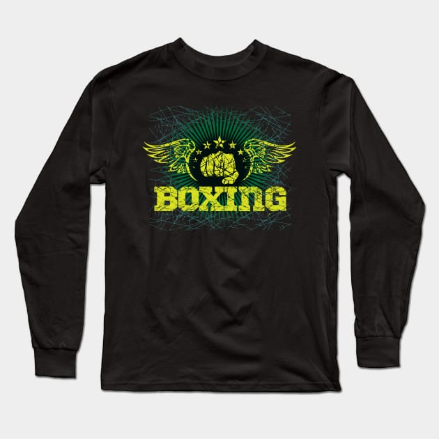 Boxing Long Sleeve T-Shirt by Dojaja